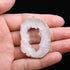 LE SKY natural stone pendant, irregular plated gold edge crystal agate stone pendant for jewelry making DIY necklace charms 25X30-35X45mm (2 Pcs)...