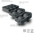 Tovolo Ice Cube Trays & Sphere Molds Easy Release Silicone 6 Large Cubes & 2 Spheres for Whiskey Cocktails and Beverages, Charcoal Gray...