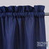Tier Curtains,Waffle Weave Textured Tailored Short Curtains for Bathroom Waterproof Window Covering Kitchen Cafe Curtains - 30" x 45", Navy Blue, ...