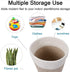 Woven Cotton Rope Plant Basket for 8" Flower Pot Small Basket for Plants Storage Organizer H7.5 x W8.5...