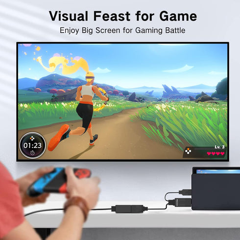 FOINNEX HDMI to DisplayPort Adapter, 4K@60Hz Not-Bidirectional HDMI to Display Port, Unidirectional HDMI Source to DP Display Male to Female for C...