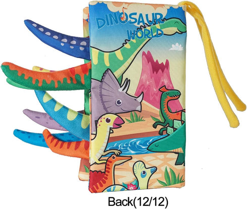Baby Plush Cloth Book Toy ,Soft Crinkle Books for Babies, Non Toxic Fabric Touch and Feel Crinkle Cloth Books Early Educational Stimulation Toys f...