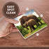 3dRose CST_44876_3 Mama N Baby Elephants in Wild Ceramic Tile Coasters, Set of 4...
