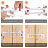 4 Pack U-Shaped Sliding Cabinet Locks Multifunctional Child Safety Lock Adjustable Baby Proof Clips for Home Cabinets Refrigerator Doors Cabinet K...
