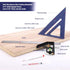 Rafter Square and 12 inch Combo Square Set,Carpentry Squares, Combination Square with Bubble Vial, Woodworking Square, Aluminum Rafter Square, Car...