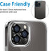 Compatible with iPhone 12 Pro Max Camera Lens Protector, Anti-Scratch 9H Tempered Glass Metal Camera Screen Protector Shockproof Cover for 12 Max ...