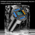 4 Ports USB Car Charger, 66W Super Fast Charging with QC 3.0, PD 20W and USB 2.4A Charger Adapter, Quick Charge with LED Voltmeter, Auto Cigarette...