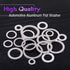 Swpeet 470Pcs Automotive Metric Oil Drain Plug Gasket Aluminum Flat Washer Assortment Kit, Including 18 Different Sizes - M6 M8 M10 M12 M14 M16 M1...