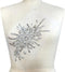 Exquisite Uniquely Pure Handmade Bright Crystal Patches Sew-on Rhinestones Applique with Stones Sequins Beads for Wedding Dress DIY Manual Accesso...