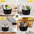 Small Storage Basket, Black Cat Cotton Rope Baskets Woven Blasket for Nursery, Blanket Basket Organizer With Ears Baby Toy Storage Basket for Gift...