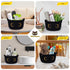 Small Storage Basket, Black Cat Cotton Rope Baskets Woven Blasket for Nursery, Blanket Basket Organizer With Ears Baby Toy Storage Basket for Gift...
