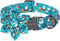 ARING PET Christmas Dog Collar-Cute Winter Girl Dog Collar with Flower, Adjustable Cotton Blue Christmas Pet Collar Puppy Collars...