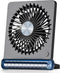 Koonie Portable Desk Fan, 3.5-20hrs Battery Operated Small USB Fan with Ultra Quiet 220° Tilt Folding, Rechargeable Personal Fan with 3 Speeds Str...