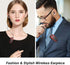 Retractable Wireless Headset Wireless Headphones Business Office Driver Earbud with Clip Retractable Noise Canceling Earbud...