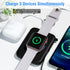 Portable Wireless Charger for Apple Watch 9/8/Ultra//4/37/6/5/2/SE, 5000mAh Magnetic iWatch Charger Power Bank with Built in Cable - Travel for Al...