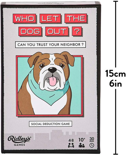 Ridley's Ridley’s Who Let The Dog Out? Card Game – Fun Collaborative Family Game for 4-8 Players, Ages 10+ – Instructions Included – Strategy Card...