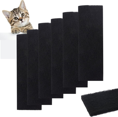 6 Pack Carbon Filters Compatible with Litter-Robot 3 - Activated Charcoal Cat Litter Box Replacement Filters to Absorb Odors Control Damp from Pet...