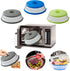 Microwave Splatter Cover Vented for Food, Splatter Guard & Colander Kitchen Gadget for Fruit Vegetables Microwave Plate Cover with Hook Hole,Dishw...