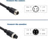 (17FT / 5m Backup Camera Cable, 4-pin Aviation Video Extension Cable, Car Video Extension Cable Backup Camera Extension Cable,AV Extension Cable C...