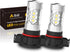 Alla Lighting PSX24W 2504 LED Fog Lights Bulbs, 3000K Golden Yellow 12276, 360° Light Output Super Bright 3030 SMD Replacement for Cars, Trucks, S...