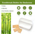 Electric Toothbrush Holders for Bathrooms,White Tooth Brushing Holder,Kids Toothpaste Holder with Bamboo Dividers,Bathroom Countertop Organizer,To...