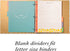 Jot & Mark Recipe Binder Tab Dividers with Blank Labels | 6 Customizable Organizer Dividers for 8.5" x 11" 3-Ring Binders (Rainbow)...