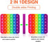 Letters P00p Fidget Toys,ABC Learning and Educational Toys,Poppers Fidget Toys,Stress Relief,Autism Sensory Toys [26 Letters on One Side | Numbers...