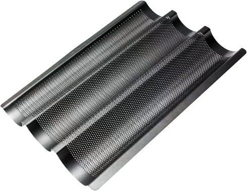 Baguette Tray Non- Stick French Bread Pan Carbon Steel...