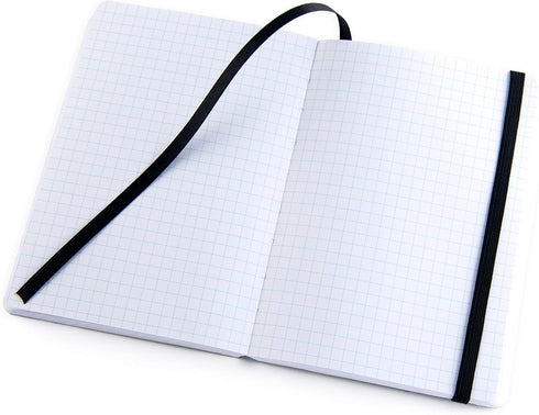 Pentalic 4" x 6" Pocket Grid Traveler Journal, 160 Pages, Black...