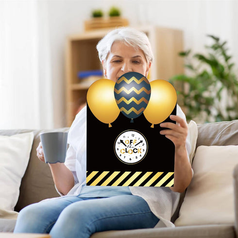 WATINC Retirement Party Jumbo Greeting Card Decorations, Official Congrats Retired Message Greeting Card Guest Book Farewell Party Supplies, Signa...