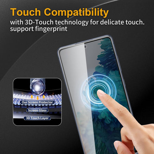 3 Pack Privacy Screen Protector for SamsungGalaxy S20 FE, Anti Spy Tempered Glass 9H Hardness, Black Protector Anti Spy, Bubble Free, Anti-Scratch...