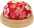 ChezMax Wooden Base Pin Cushions Japanese Style Pin Holder Handmade DIY Sewing Tools Needle Pincushions Cute Needle Holder Round Clip Holder Sewin...