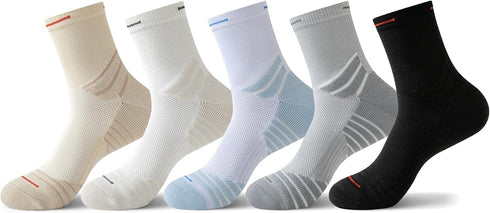 Hiflyer 5 Pairs Basketball Socks Men & Women, Mens Athletic Socks Training Socks Men, Thick Compression Sports Socks for Men & Women...