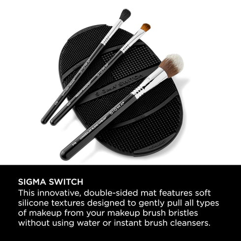 Sigma Switch by Sigma Beauty – Silicone Makeup Brush Cleaner for Switching Shades and Pigments, Switch Cleaning Mat for Superior Makeup Brush Clea...