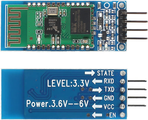3Pcs HC-06 RS232 4 Pin Wireless Bluetooth Serial RF Transceiver Module Bi-Directional Serial Channel Slave Mode...