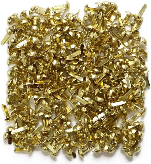 LGEGE 200 Pcs Gold Tone Color Mini Metal Round Brads Craft DIY Paper Fasteners Scrapbooking Decoration Embellishment...