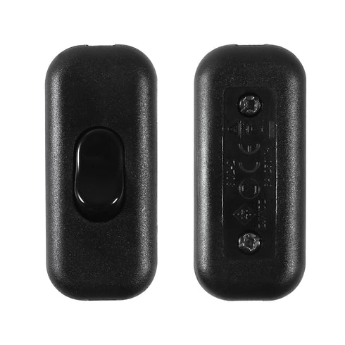 4PCS Inline Cord Switch On/Off for Appliance or Bedroom Table Lamp Desk, Black...