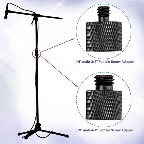 4 Pcs Aluminum Camera Screw Adapter Thread 1/4" Male to 3/8" Female and 3/8" Male to 1/4" Female Adapter Set for Camera Monitor, Tripod, Microphon...