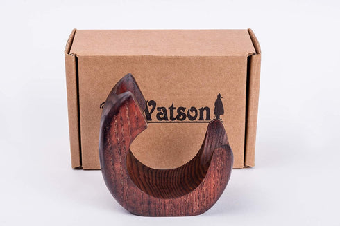 Dr Watson - Wooden Pipe Stand -SNAIL - For 1 Tobacco Pipe, Handmade from Solid Wood...