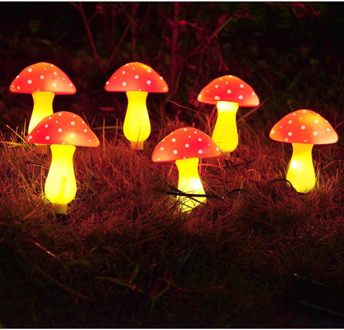New Upgraded Waterproof Solar Mushroom Lights Outdoor Decor, 8 Modes for Garden Pathway Landscape Yard Easter Pathway Halloween Xmas Decorations, ...