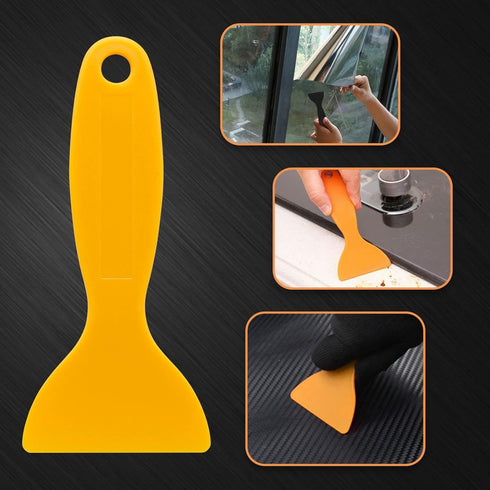 12pcs Plastic Spatula Scraper, Plastic Putty Scraper Air Bubble Remover, Paint Spatula Scraper Cleaner, Resin Print Scraper Sticker Installation T...