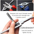 JONMON 8Pcs Metric Tap Set, M3-M12 Hand Screw Thread Plug Taps with Adjustable Thread Tap Reamer Wrench Milling Machine Tapping Kit for Woodworkin...