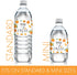 Orange Little Cutie Baby Shower Water Bottle Labels, Waterproof Stickers for Water Bottles - 24 Count...