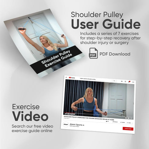 Shoulder Pulley for Physical Therapy, Over Door Pulley for Shoulder Recovery, Exercise Pulley for Shoulder Rehab, Rotator Cuff Exerciser for Froze...