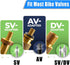 Bike Inflate Valve Adapter Set, Convert Presta to Schrader, Schrader to Presta, Presta to Presta, Tire Valve Extension fit DV SV AV FV Valves (7 P...