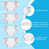 Aster 4 Pcs Baby Doll Diapers Underwear for 12-15 Inch, Reusable Doll Diapers, Baby Doll Accessories Suitable for Infant Dolls Baby Girls(Pink, Pu...