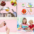 Kids Silicone Cloud Shape Non Slip Placemat for Baby Toddlers - Portable Food Mat, BPA Free Reusable for Travel and High Chairs - Easy to Clean an...