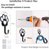 6 PCS Dog Paw Shaped Dog Leash Hook for Wall, Metal Leash Holder Wall Mounted Hanger for Coat Key Entryway Hallway Kitche Office...