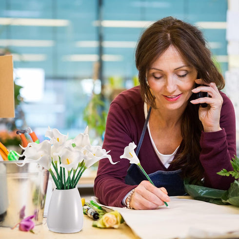 Zhanmai 24 Pieces flower pens bulk Sunflower Butterfly Pens calla lily pens Ballpoint Writing Pens 0.5 mm 0.7 mm for Home School Office Party favo...