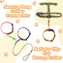 5 Pcs Safety Dog Collar Clips Prong Collar Backup Clips Adjustable Reflective Nylon Dog Collar Harness Connector Metal Double Ended Backup Clasp f...